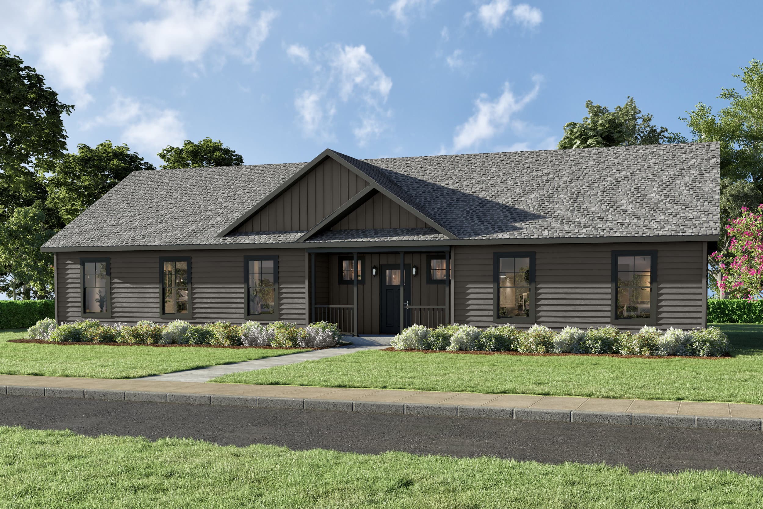 Ultra ranch 2p2460-x elevation and exterior home features