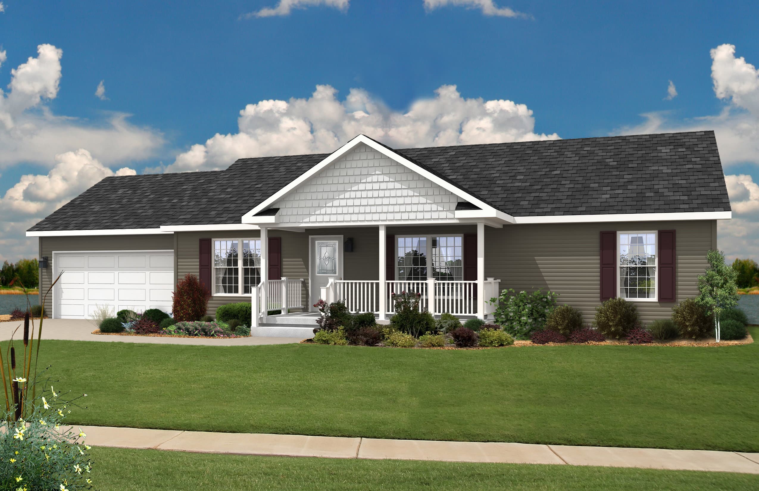 Pennwest classique ranch 2p2008-r hero, elevation, and exterior home features