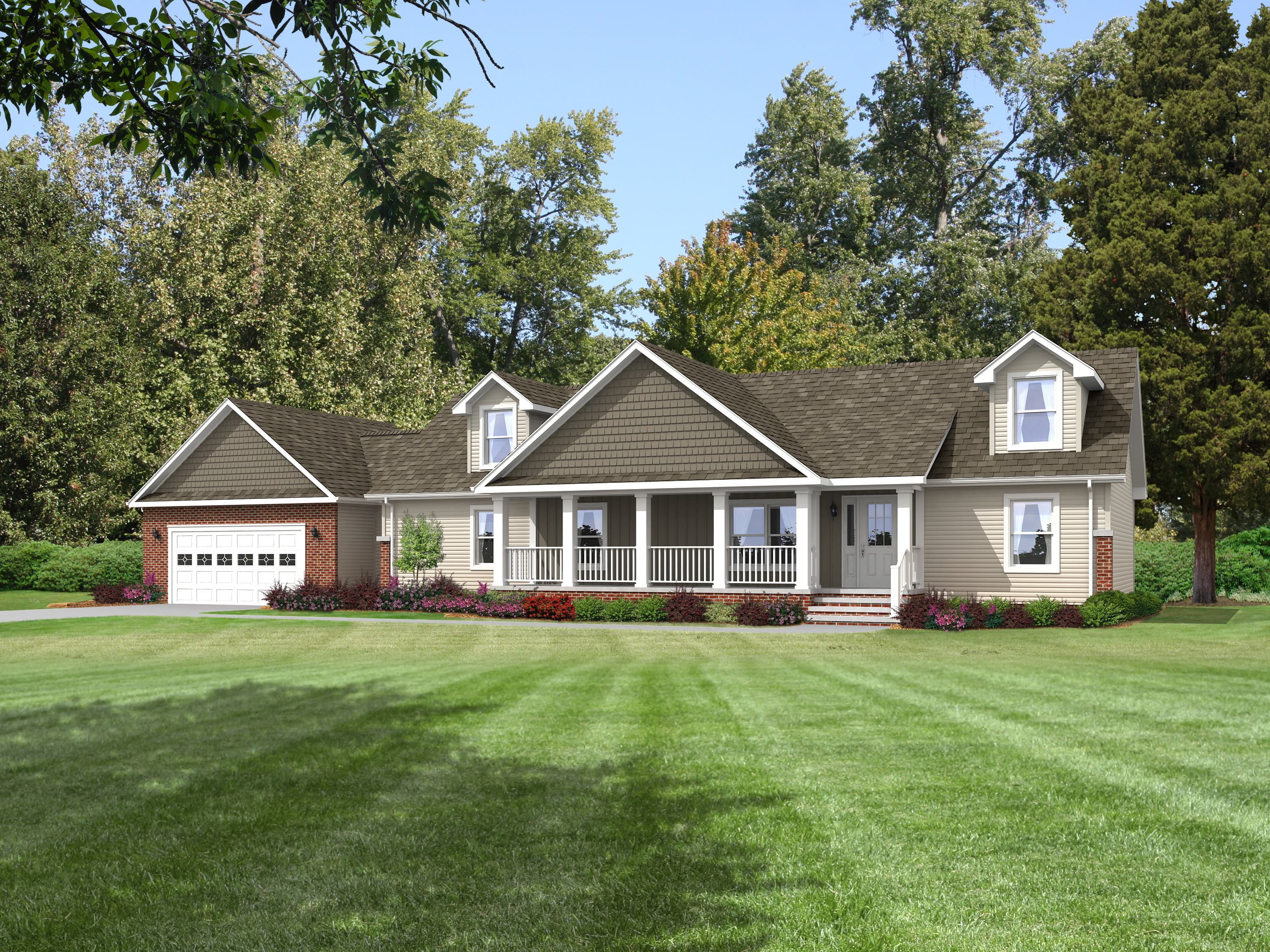 Pennwest classique ranch 2p2012-r hero, elevation, and exterior home features