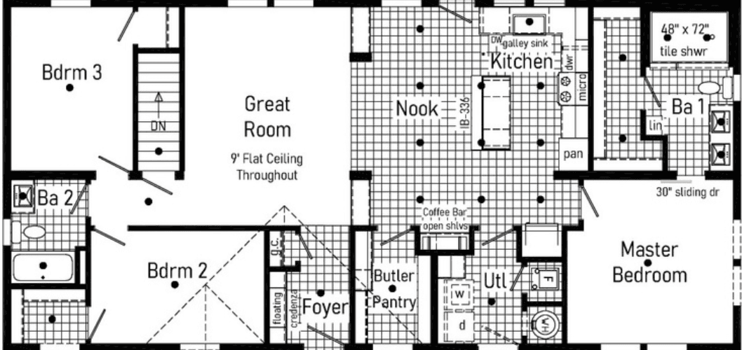 Prairie dunes floor plan home features