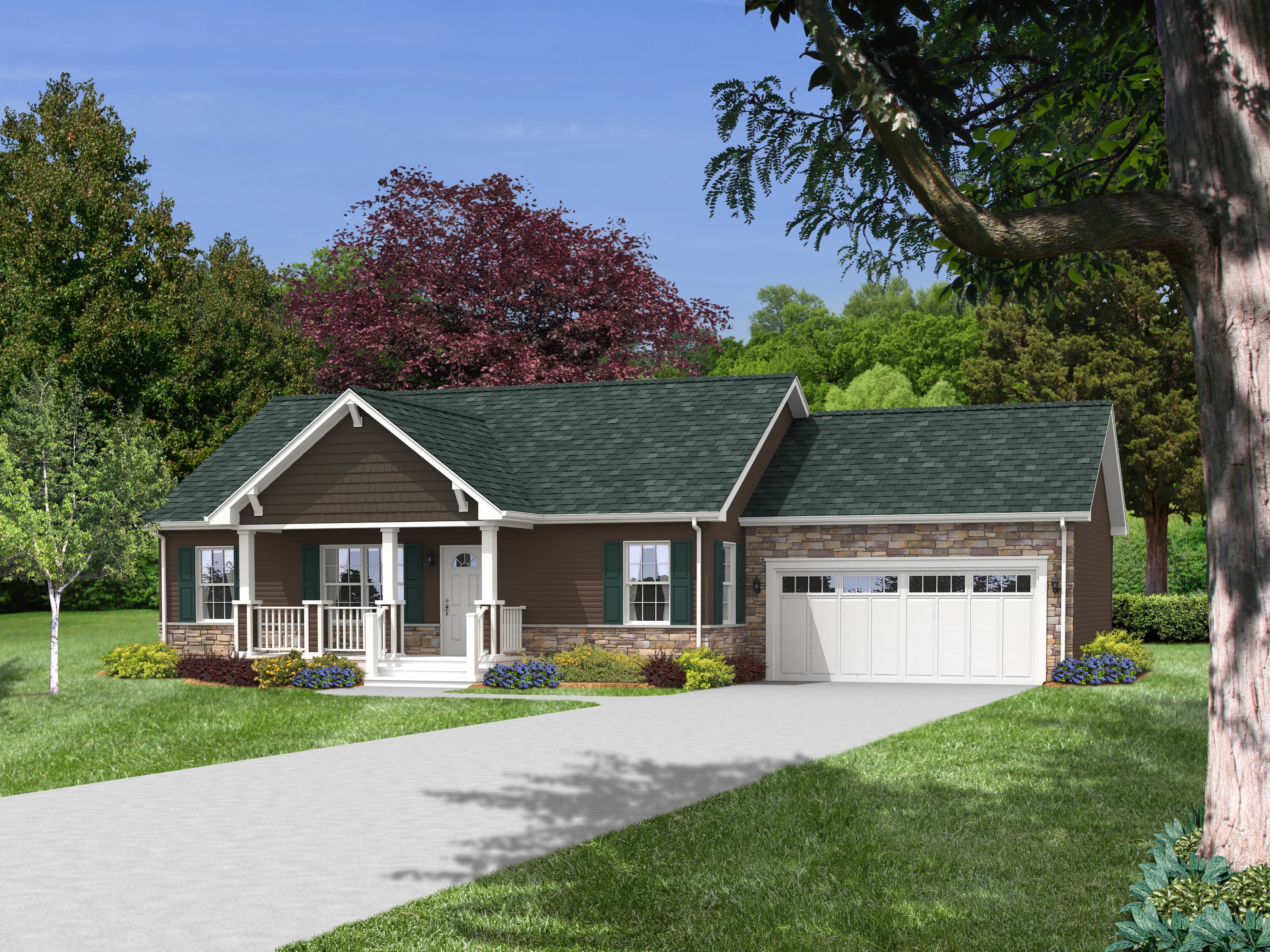 Pennwest classique ranch 2p2026-x hero, elevation, and exterior home features