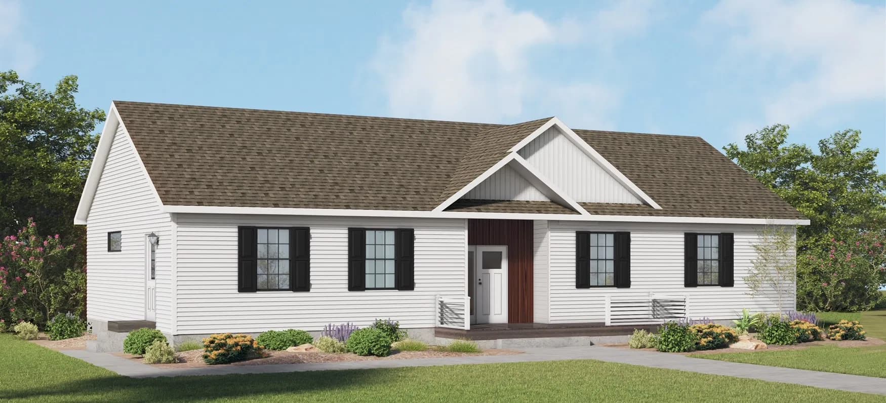 Ultra ranch hero and exterior home features