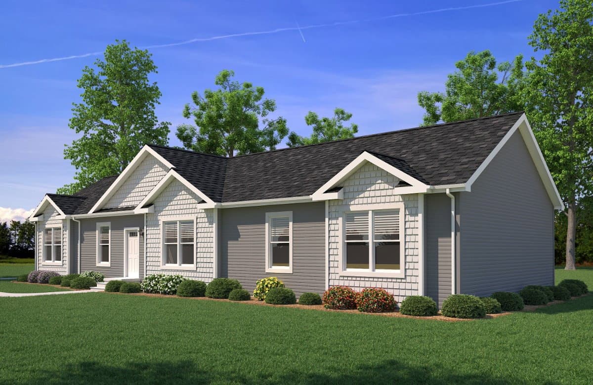 La bella casa ranch 2p2803-r hero, elevation, and exterior home features