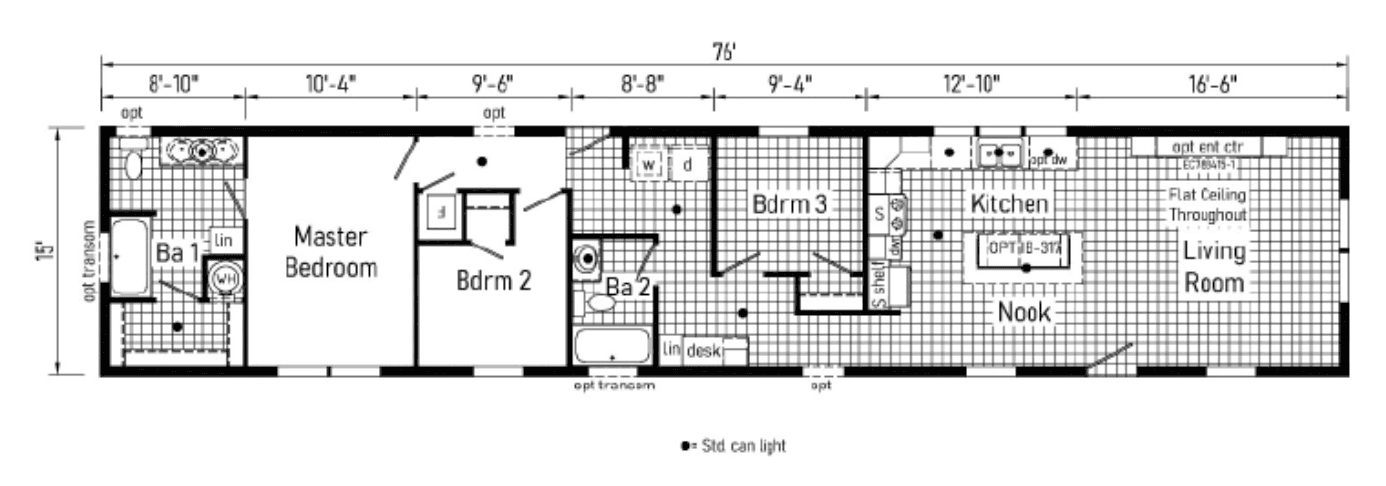 442 floor plan home features