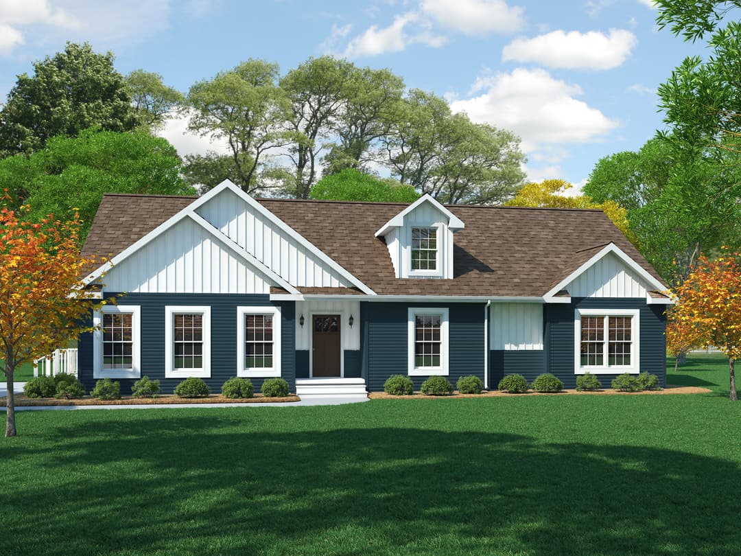 Ultra ranch 2p2401-x elevation and exterior home features