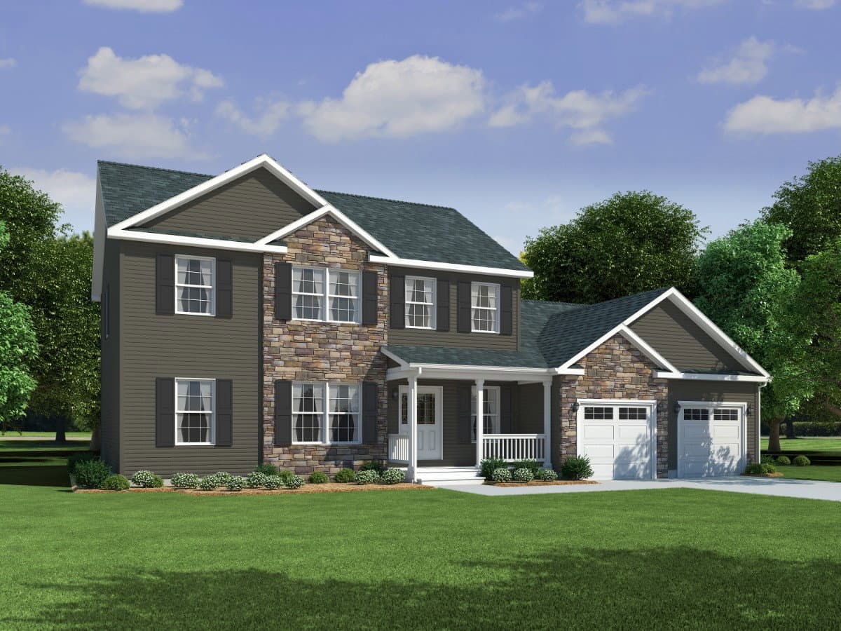 Ultra 2-story 6p2402-x hero, elevation, and exterior home features
