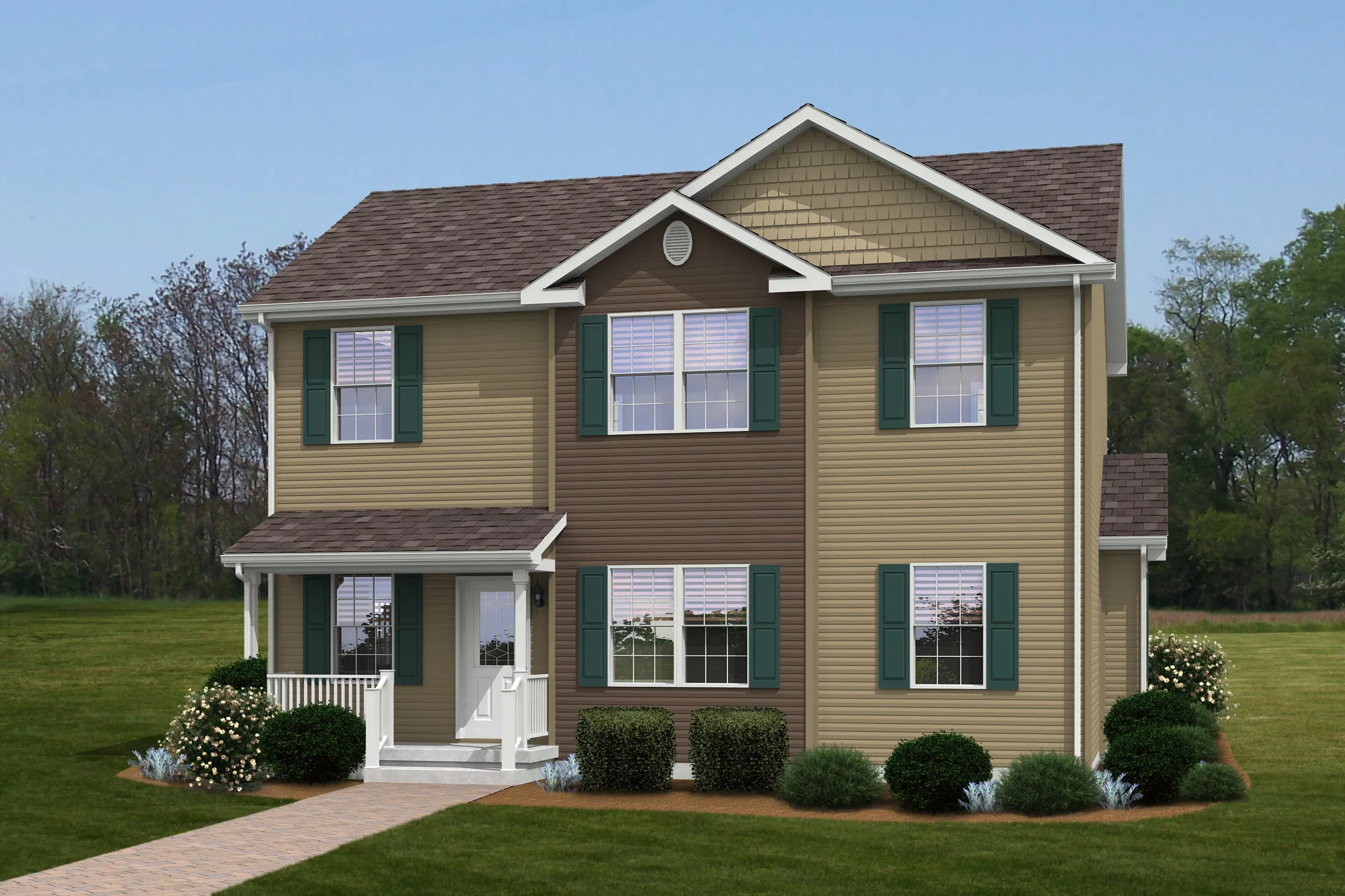 Pennwest classique 2-story hero and exterior home features